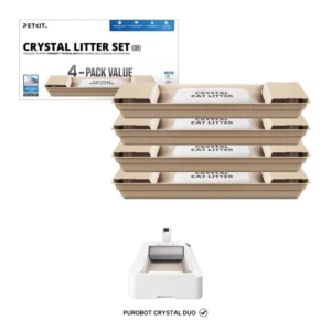 PETKIT Set de Arena para Gatos Azul + Bandejas Reemplazables para Purobot Crystal Duo (Pack x4). Opiniones ¿Vale la pena en julio de 2026?.