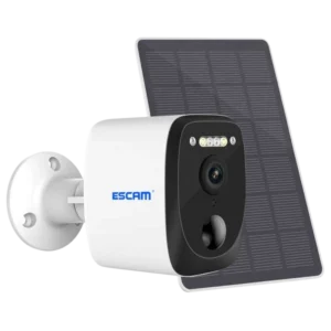 Cámara de seguridad IP Escam QF370 3MP Visión Nocturna a Color WiFi Panel Solar Blanco. Opiniones ¿Vale la pena en julio de 2026?.