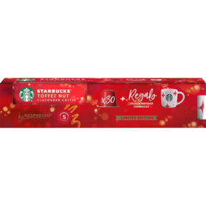 Starbucks Toffe Nut 30 unidades Taza de regalo Compatibles con Nespresso. Opiniones ¿Vale la pena en julio de 2026?.