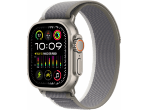 Apple Watch Ultra 2 (2023) GPS + Cellular 49 mm Caja de titanio Gesto doble toque Correa Trail Loop en Talla M/L de color Verde/Gris. Opiniones ¿Vale la pena en julio de 2026?.