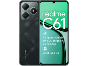 realme C61 Dark Green 256 GB 6 GB RAM 6.74 » LCD HD+ 90 Hz UNISOC T612 5000 mAh Android. Opiniones ¿Vale la pena en julio de 2026?.