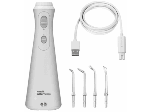 Waterpik WP-490 2 niveles de presión 45/75 psi 1450 impulsos/min Blanco. Opiniones ¿Vale la pena en julio de 2026?.