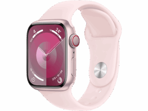 Apple Watch Series 9 (2023) GPS+CELL 41 mm Gesto de doble toque Caja de aluminio rosa Correa deportiva rosa Talla M/L. Opiniones ¿Vale la pena en julio de 2026?.