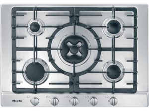 Miele KM 2034 G 5 zonas Zona grande 12 cm Gas natural Función GasStop 75 cm Acero inoxidable. Opiniones ¿Vale la pena en julio de 2026?.