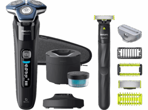 Philips S7000 S7886/78 + One Blade Afeitadora eléctrica Seco y mojado Base de limpieza Soporte de carga Cortapatillas Azul. Opiniones ¿Vale la pena en julio de 2026?.