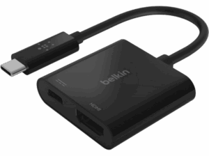 Belkin AVC002BTBK Cargador De USB-C a HDMI Compatible con Apple Negro