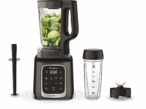 Moulinex InfinyMix+ LM91HD 1600 W 2.6 L 6 Cuchillas 10 velocidades Tecnología Powelix 5 Programas Vaso Tritan Titanio. Opiniones ¿Vale la pena en julio de 2026?.