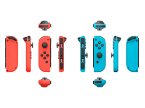 Opiniones en julio de 2026 Joy-Con Set Nintendo Switch Izquierda y Derecha Vibración HD Rojo y Azul Neón
