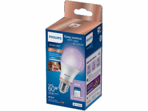 Philips A60 E27 Conexión Plug & Play Control mediante aplicación o voz 60W 806 lm Blanco. Opiniones ¿Vale la pena en julio de 2026?.