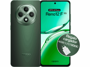OPPO Reno 12 F 5G Black Green 256 GB 8 GB RAM 6.67″ AMOLED Full HD+ 120 Hz Mediatek Dimensity 6300 5G 5000 mAh Android. Opiniones ¿Vale la pena en julio de 2026?.