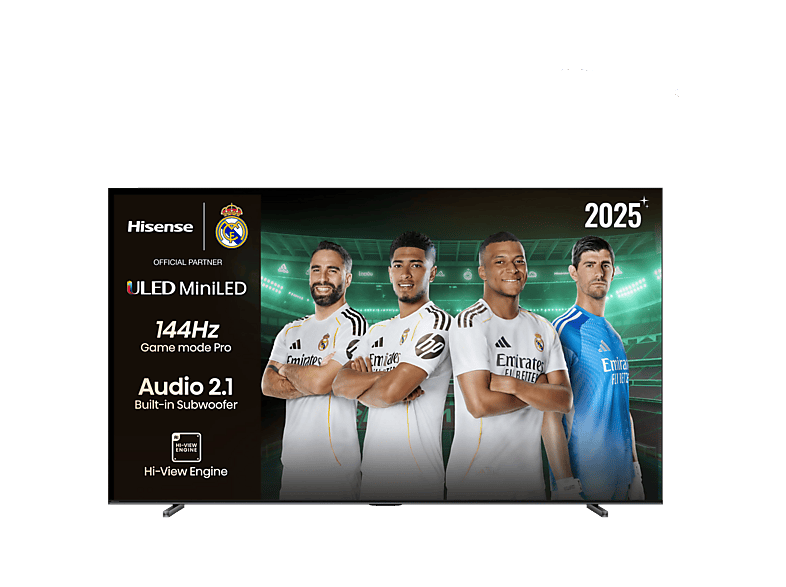 Hisense 100U7Q UHD 4K Subwoofer integrado 144 Hz Hi-View IA Pro Dolby Vusion IQ & Dolby Atmos Negro
