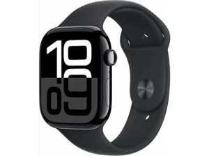 Apple Watch Series 10 (2024) GPS 46 mm Gesto de doble toque Caja de aluminio Negro azabache Correa deportiva Negra Talla S/M. Opiniones ¿Vale la pena en julio de 2026?.