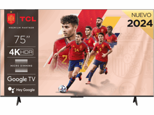 TCL 75P655 UHD 4K Quad Core Smart TV Google TV HDR Brushed titanium metal front. Opiniones ¿Vale la pena en julio de 2026?.