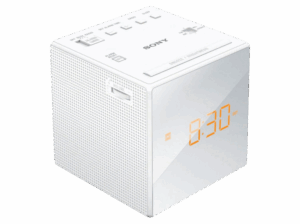 Sony ICF-C1W Blanco 1 alarma Radio AM/FM