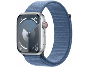 Apple Watch Series 9 (2023) GPS+CELL 45 mm Gesto de doble toque Caja de aluminio plata Correa Sport Loop azul invierno. Opiniones ¿Vale la pena en julio de 2026?.