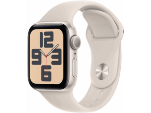 APPLE Watch SE (2023) GPS 40 mm Caja de aluminio blanco estrella Vidrio delantero Ion-X Talla S/M Correa deportiva blanco estrella. Opiniones ¿Vale la pena en julio de 2026?.