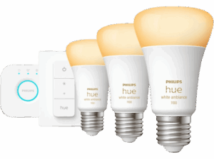 Philips Hue Kit de inicio E27 8W Luz Blanca Fría a Cálida,3 bombillas LED + Interruptor + Hue Bridge. Opiniones ¿Vale la pena en julio de 2026?.