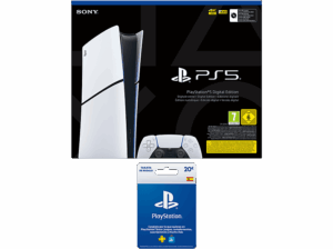 Sony PlayStation 5 Slim Digital Edition 825 GB SSD 4K Chasis D Blanco + Tarjeta PS Plus 20€. Opiniones ¿Vale la pena en julio de 2026?.