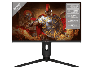 Peaq PMO Gaming G241 24″ Full-HD 1 ms 165 Hz VA FreeSync & G-Sync Compatible Altura ajustable Negro. Opiniones ¿Vale la pena en julio de 2026?.