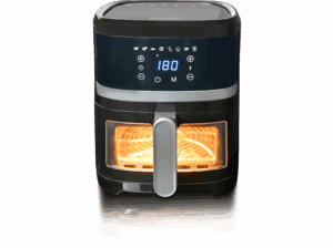 Koenic KAF 41323 B 1300 W 3.7 l Display táctil Ventana transparente Negro. Opiniones ¿Vale la pena en julio de 2026?.
