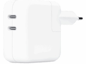 APPLE Cargador y Adaptador de Corriente Dual USB-C de 35 W Blanco. Opiniones ¿Vale la pena en julio de 2026?.