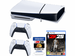 Sony PlayStation 5 Slim Standard 1 TB SSD 4K 2 mandos Chasis D Blanco + Juego NBA 2K25 + Cupón 10.000 VC. Opiniones ¿Vale la pena en julio de 2026?.