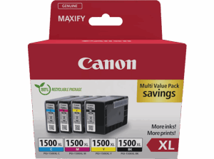 Canon PGI-1500XL BK/C/M/Y 12 ml (color) 34.7 ml (negro) Tamaño XL Negro Amarillo Cian Magenta. Opiniones ¿Vale la pena en julio de 2026?.