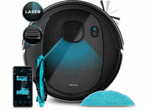 Cecotec Conga 7490 Eternal X-Treme Láser 4en1 3000 Pa 320 ml 110 min 8 modos Wi-Fi Alexa Negro. Opiniones ¿Vale la pena en julio de 2026?.
