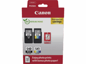 Canon PG-540/CL-541 8 ml 180 páginas por cartucho 50 Hojas Papel Fotográfico Satinado Negro Color (cian magenta amarillo). Opiniones ¿Vale la pena en julio de 2026?.