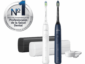 Philips Sonicare 5500 HX7119/01 2 Unidades Tecnología sónica Sensor de presión Temporizadores intuitivos Blanco y azul marino. Opiniones ¿Vale la pena en julio de 2026?.