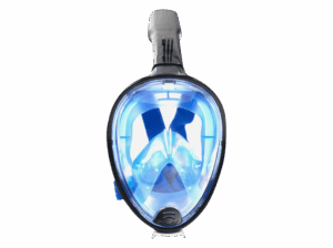 SK8 Aqua Máscara Snorkel Cámara deportiva Talla L/XL Azul y negro