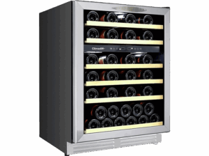 Climadiff CBU51D1X 51 botellas 6 estantes 2 zonas de temperatura LED 82cm Inox. Opiniones ¿Vale la pena en julio de 2026?.