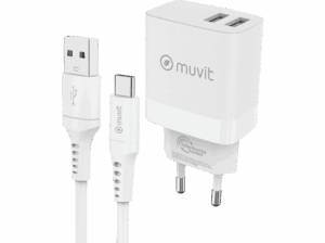 Opiniones en julio de 2026 MUVIT TR361002+CA002-AC-AW Universal  USB A 50/60 Hz Blanco