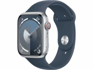 Apple Watch Series 9 (2023) GPS+CELL 45 mm Gesto de doble toque Caja de aluminio plata Correa deportiva azul tempestad Talla M/L. Opiniones ¿Vale la pena en julio de 2026?.