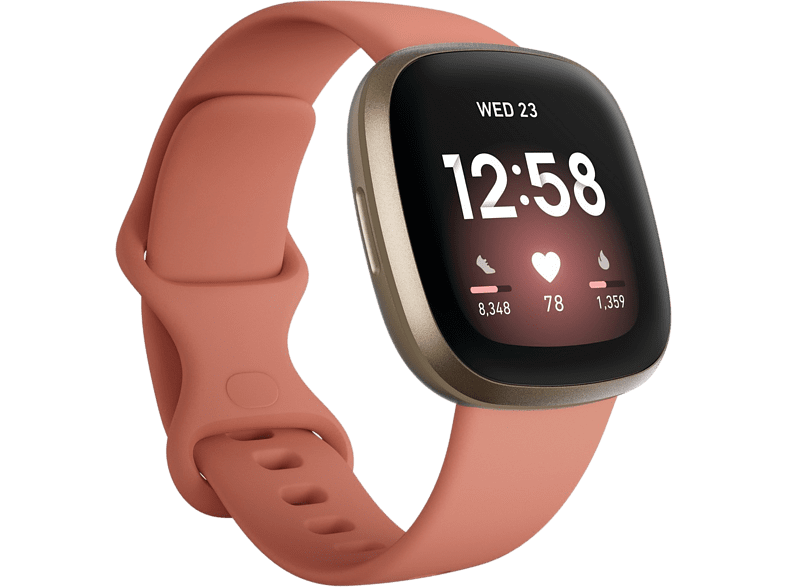 Fitbit Versa 3 Rosa Funciones de salud avanzadas GPS Frecuencia cardiaca + 6 días batería
