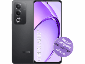 OPPO A80 5G Starry Black 256 GB 8 GB RAM 6.67″ LCD HD+ Mediatek Dimensity 6300 5100 mAh Android + Cargador 45W Supervooc + Funda. Opiniones ¿Vale la pena en julio de 2026?.