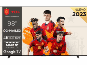 TCL 98C805 QLED 4K 144Hz Motion Clarity Pro Dolby Atmos Game Master Pro 2.0 Negro TCL 98C805 QLED 4K 144Hz Motion Clarity Pro Dolby Atmos Game Master Pro 2.0 Negro. Opiniones ¿Vale la pena en julio de 2026?.