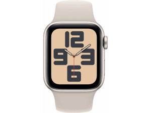 APPLE Watch SE (2023) GPS 40 mm Caja de aluminio blanco estrella Talla M/L Vidrio delantero Ion-X Correa deportiva blanco estrella. Opiniones ¿Vale la pena en julio de 2026?.