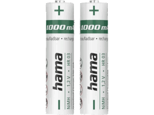 HAMA NiMH AAA 2 Unidades 1000 mAh Carga rápida Blanco. Opiniones ¿Vale la pena en julio de 2026?.