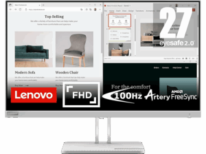 Lenovo L27E-40 27″ FHD 4 ms 100 Hz HDMI VGA FreeSync Gris. Opiniones ¿Vale la pena en julio de 2026?.