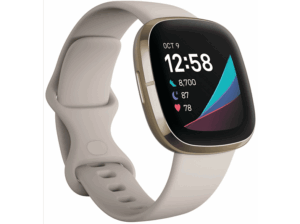 Fitbit Sense Blanco Marfil Avanzado de Salud Métricas de Salud exclusivas + 6 días batería.