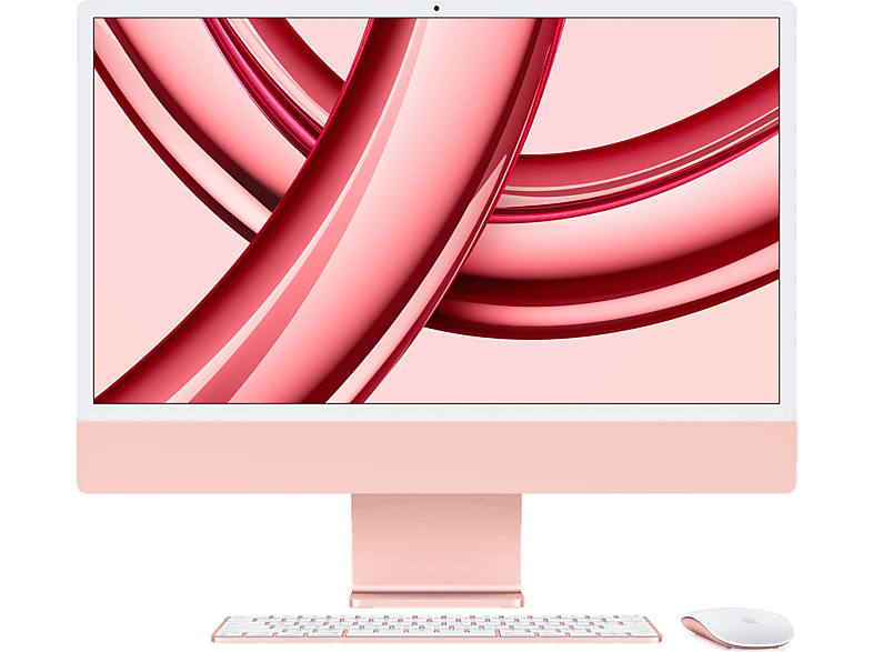 Apple iMac (2023) MQRD3Y/A 24 Retina 4.5K Chip M3 CPU de 8 núcleos GPU de 8 núcleos 8GB de RAM 1TB de SSD Sin Ethernet Rosa