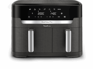 Moulinex Dual Easy Fry EZ942H Cocinado dual 2700 W 11 L 2 cubetas 200 °C 7 programas automáticos Hasta 10 personas Táctil Gris. Opiniones ¿Vale la pena en julio de 2026?.