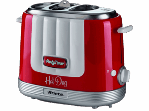 Ariete Hot Dog Maker Party Time 650 W Para 2 sándwiches y 2 perritos calientes Rojo. Opiniones ¿Vale la pena en julio de 2026?.