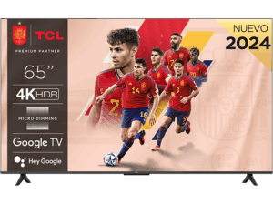 TCL 65P655 UHD 4K Quad Core Smart TV Google TV HDR Brushed titanium metal front. Opiniones ¿Vale la pena en julio de 2026?.