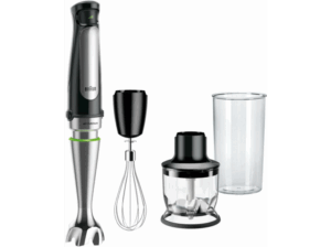 Braun Minipimer MQ7025 1000 W 3 accesorios 600 ml ActiveBlade SplashControl Inox