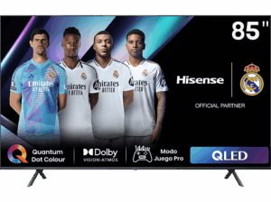 Opiniones ❤️2026❤️ Hisense 85E7NQ Pro UHD 4K Game Bar 144Hz Dolby Vision IQ Dolby Atmos Subwoofer IA Negro