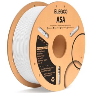 ELEGOO ASA Blanco para Impresoras 3D FDM Filamento 1.75mm Bobina de 1kg ELEGOO ASA Blanco para Impresoras 3D FDM Filamento 1.75mm Bobina de 1kg. Opiniones ¿Vale la pena en julio de 2026?.