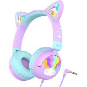iClever HS25 Púrpura Auriculares Infantiles con Orejas de Gato y Limitador 85dB Opiniones ❤️2026❤️ iClever HS25 Púrpura Auriculares Infantiles con Orejas de Gato y Limitador 85dB