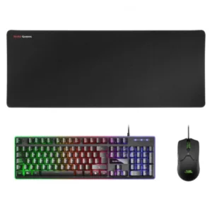 Kit de Teclado Ratón y Alfombrilla XXL Mars Gaming MCPXBES Negro 10.000 DPI Opiniones ❤️2026❤️ Kit de Teclado Ratón y Alfombrilla XXL Mars Gaming MCPXBES Negro 10.000 DPI